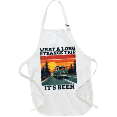 What A Long Strange Trip ItS Been 70s Hippie Camping Lover Apron