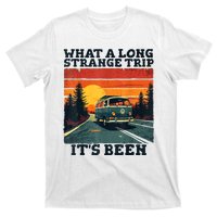 What A Long Strange Trip ItS Been 70s Hippie Camping Lover T-Shirt