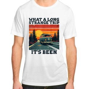 What A Long Strange Trip ItS Been 70s Hippie Camping Lover Adult ChromaSoft Performance T-Shirt