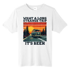 What A Long Strange Trip ItS Been 70s Hippie Camping Lover Tall Fusion ChromaSoft Performance T-Shirt