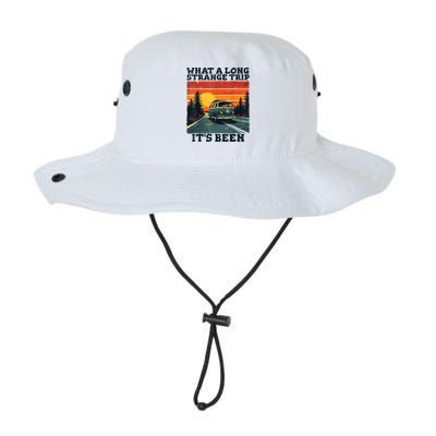 What A Long Strange Trip ItS Been 70s Hippie Camping Lover Bucket Hat