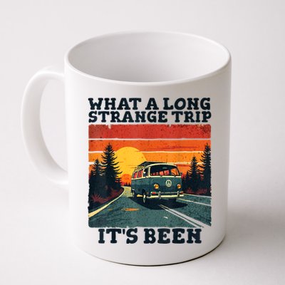 What A Long Strange Trip ItS Been 70s Hippie Camping Lover Mug