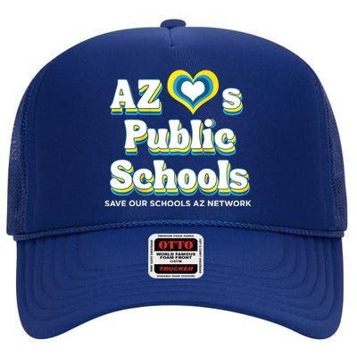 Womens AZ Loves Public Schools High Crown Mesh Back Trucker Hat