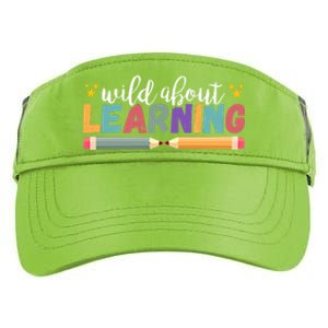 Wild About Learning Teacher Back To School Gift Adult Drive Performance Visor