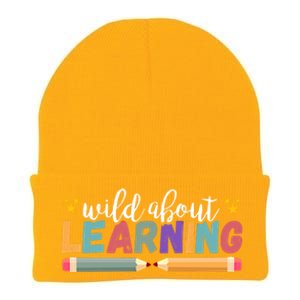 Wild About Learning Teacher Back To School Gift Knit Cap Winter Beanie