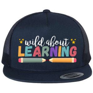 Wild About Learning Teacher Back To School Gift Flat Bill Trucker Hat