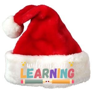 Wild About Learning Teacher Back To School Gift Premium Christmas Santa Hat