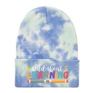 Wild About Learning Teacher Back To School Gift Tie Dye 12in Knit Beanie