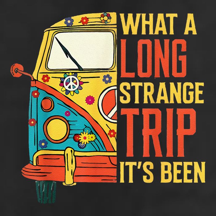 What A Long Strange Trip ItS Been 70s Hippie Camping Lover Cool Comfort Performance Bucket Hat