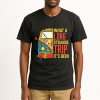 What A Long Strange Trip ItS Been 70s Hippie Camping Lover Tall T-Shirt