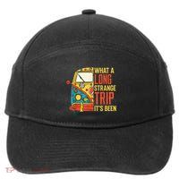 What A Long Strange Trip ItS Been 70s Hippie Camping Lover 7-Panel Snapback Hat
