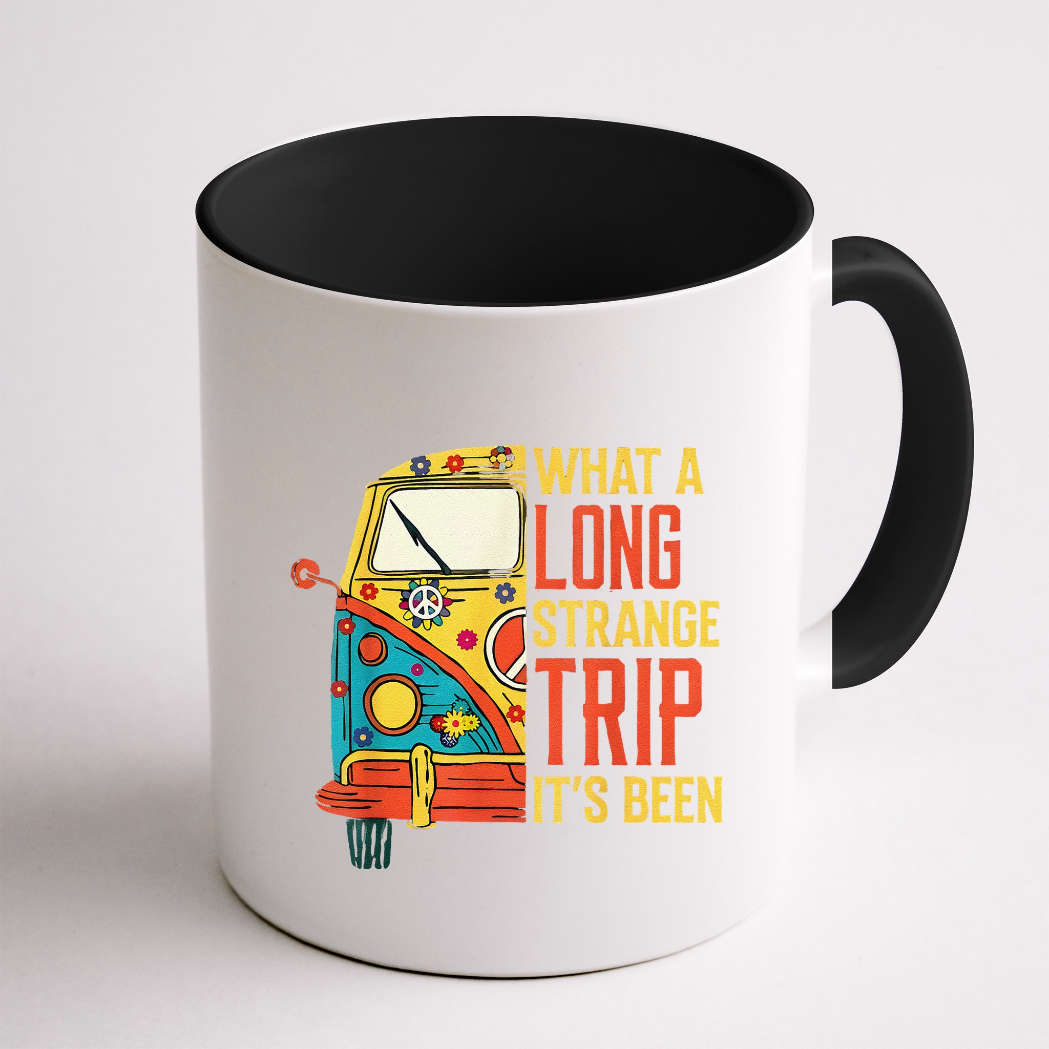 What A Long Strange Trip ItS Been 70s Hippie Camping Lover Mug