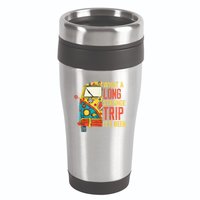What A Long Strange Trip ItS Been 70s Hippie Camping Lover 16oz Travel Tumbler