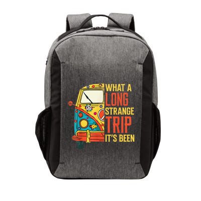 What A Long Strange Trip ItS Been 70s Hippie Camping Lover Vector Backpack