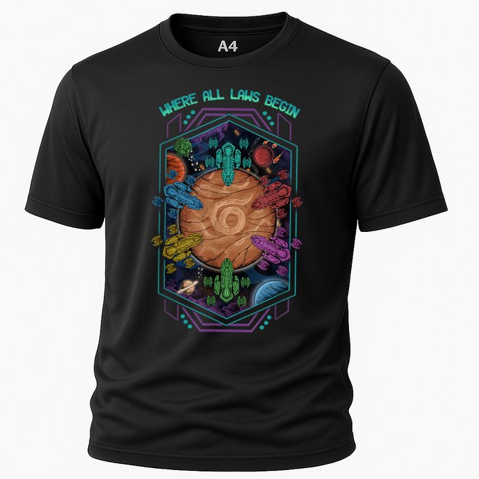 Where All Laws Begin Mecatol Rex Twilight Imperium TI4 Performance Shirt