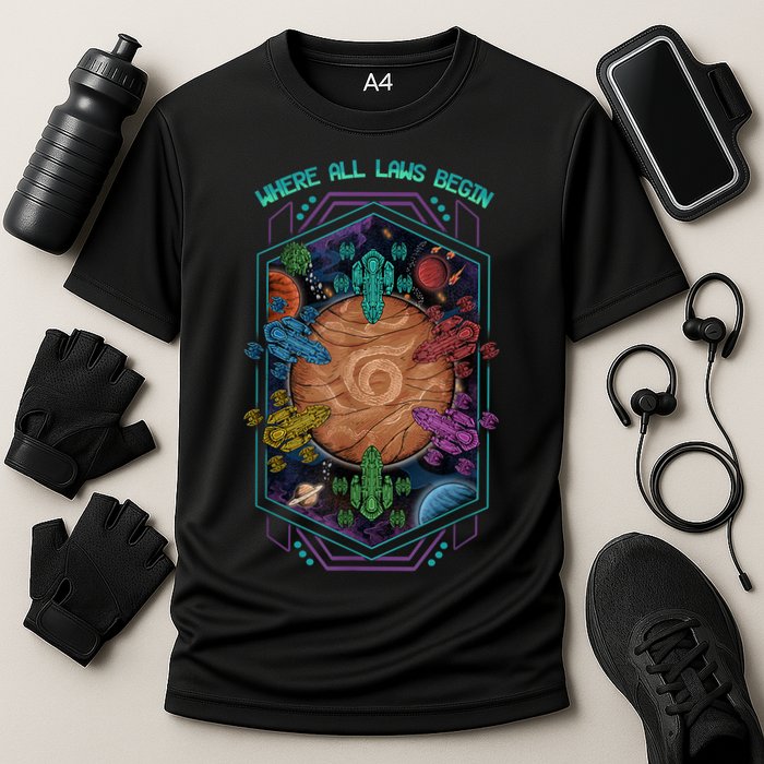 Where All Laws Begin Mecatol Rex Twilight Imperium TI4 Performance Shirt