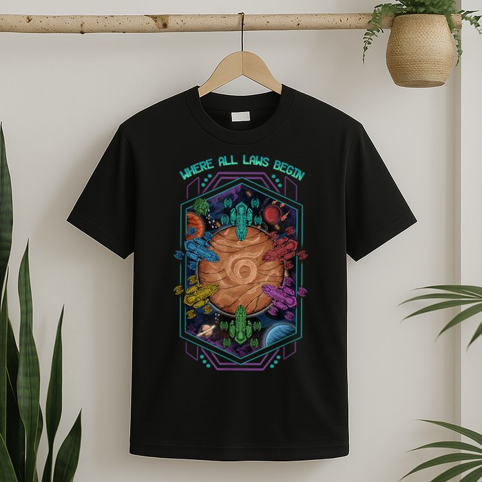 Where All Laws Begin Mecatol Rex Twilight Imperium TI4 T-Shirt