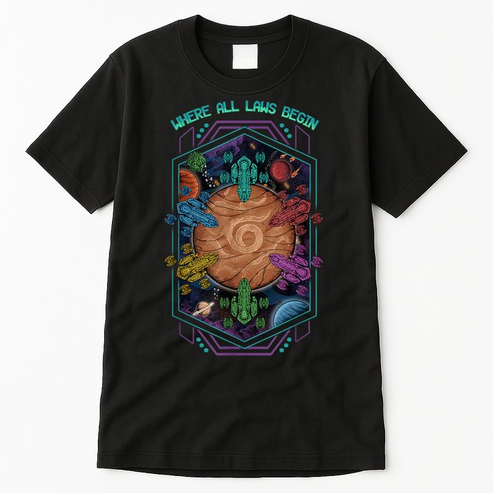 Where All Laws Begin Mecatol Rex Twilight Imperium TI4 Tall T-Shirt