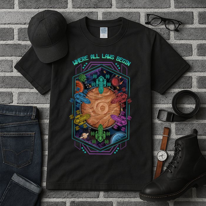 Where All Laws Begin Mecatol Rex Twilight Imperium TI4 Tall T-Shirt