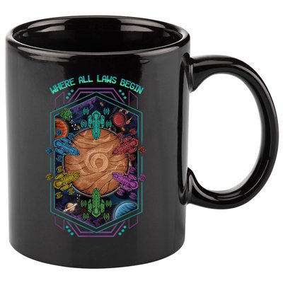 Where All Laws Begin Mecatol Rex Twilight Imperium TI4 11oz C Handle Ceramic Mug