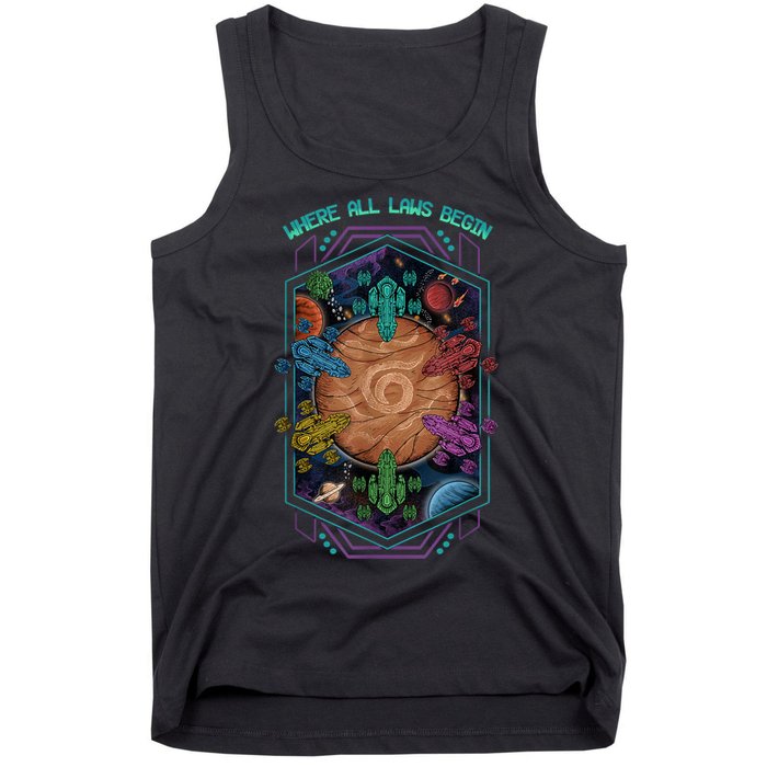 Where All Laws Begin Mecatol Rex Twilight Imperium TI4 Tank Top