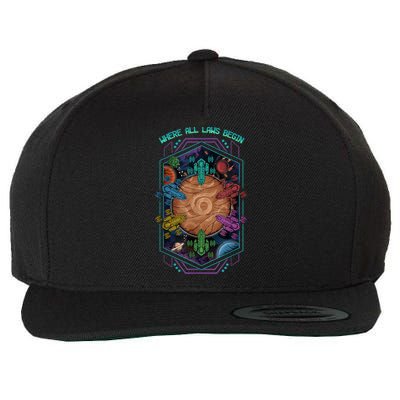 Where All Laws Begin Mecatol Rex Twilight Imperium TI4 Wool Snapback Cap