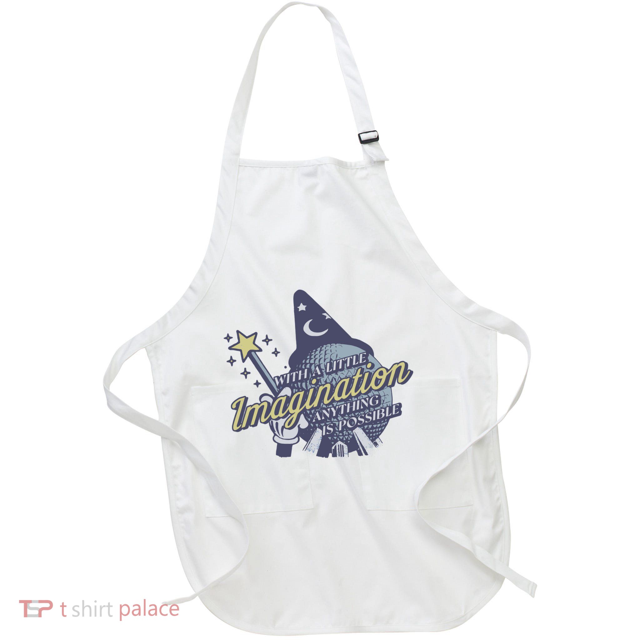 With A Little Imagination Full-Length Apron With Pockets