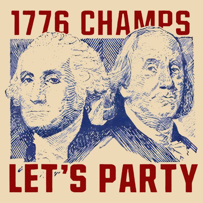 Washington And Lincoln 1776 Champs Let’s Party USA Flag Bag