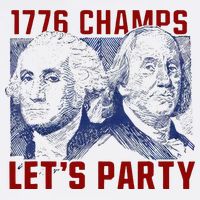 Washington And Lincoln 1776 Champs Let’s Party USA Flag Flat Bill Trucker Hat