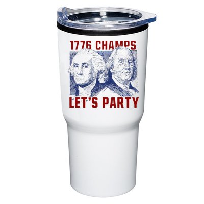 Washington And Lincoln 1776 Champs Let’s Party USA Flag Tumbler