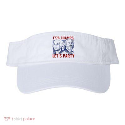 Washington And Lincoln 1776 Champs Let’s Party USA Flag Visor