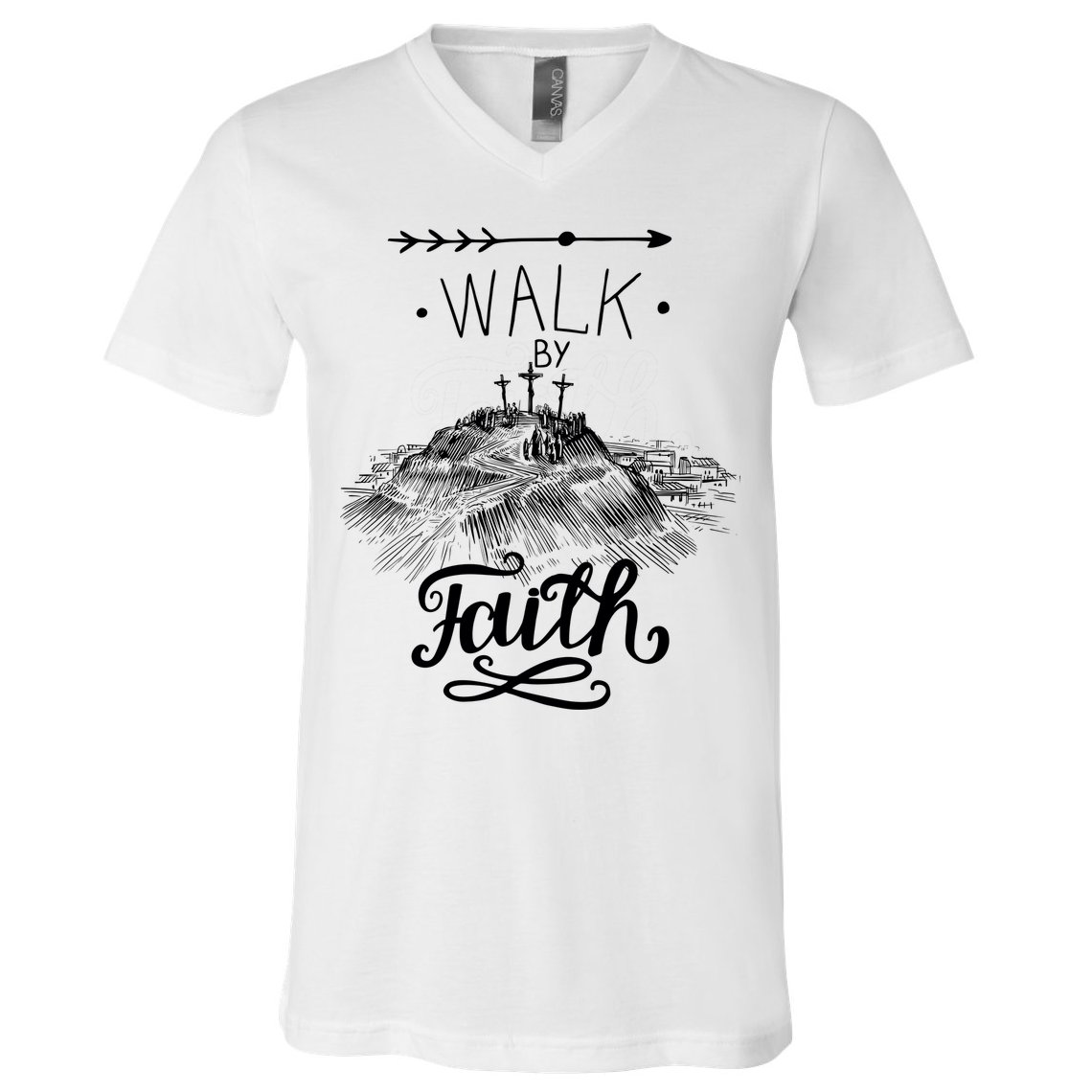 Walk By Faith V-Neck T-Shirt