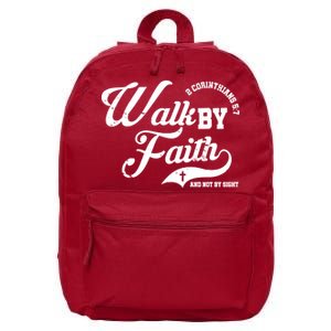 Walk By Faith And Not By Sight 16 in Basic Backpack