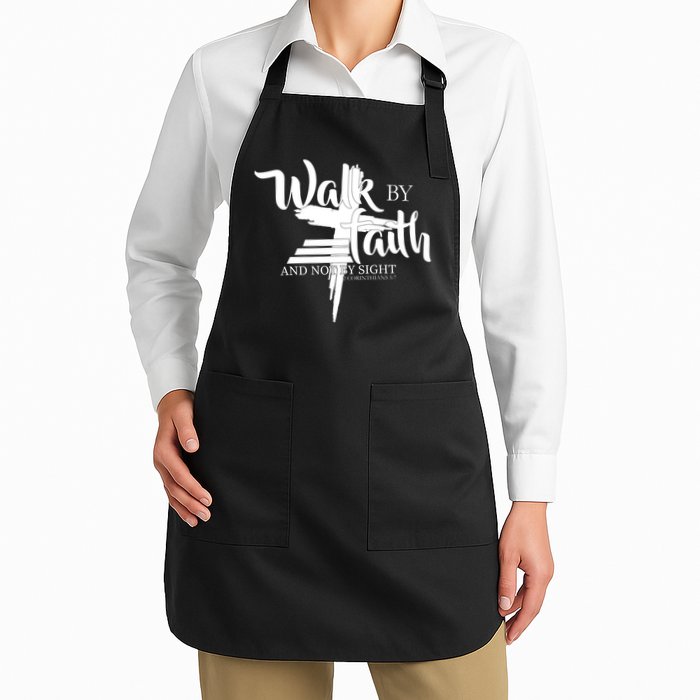 Walk By Faith Not By Sight Full-Length Apron With Pockets