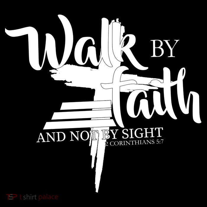 Walk By Faith Not By Sight Flat Bill Trucker Hat