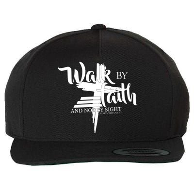 Walk By Faith Not By Sight Wool Snapback Cap