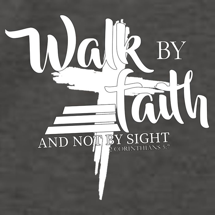 Walk By Faith Not By Sight Vector Backpack