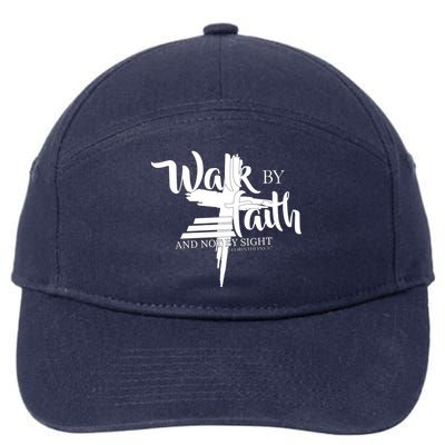 Walk By Faith Not By Sight 7-Panel Snapback Hat