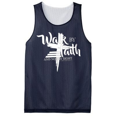 Walk By Faith Not By Sight Mesh Reversible Basketball Jersey Tank