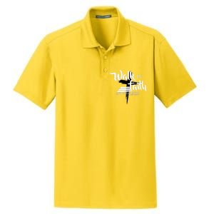 Walk By Faith Not By Sight Dry Zone Grid Polo