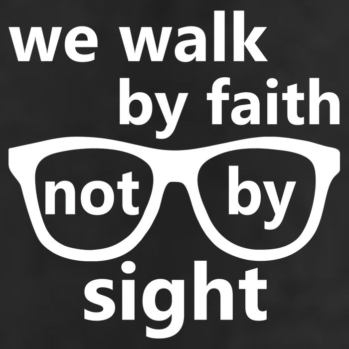 Walk By Faith Not By Sight Christian 7 Panel Mesh Trucker Snapback Hat
