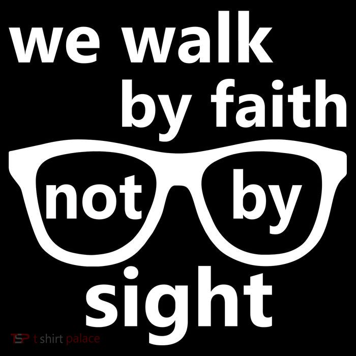 Walk By Faith Not By Sight Christian High Crown Mesh Back Trucker Hat
