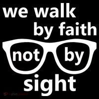 Walk By Faith Not By Sight Christian Drawstring Bag