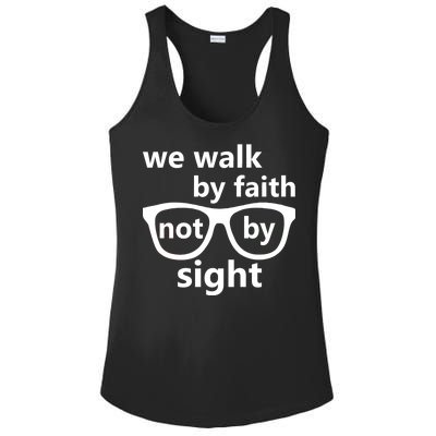 Walk By Faith Not By Sight Christian Ladies PosiCharge Competitor Racerback Tank