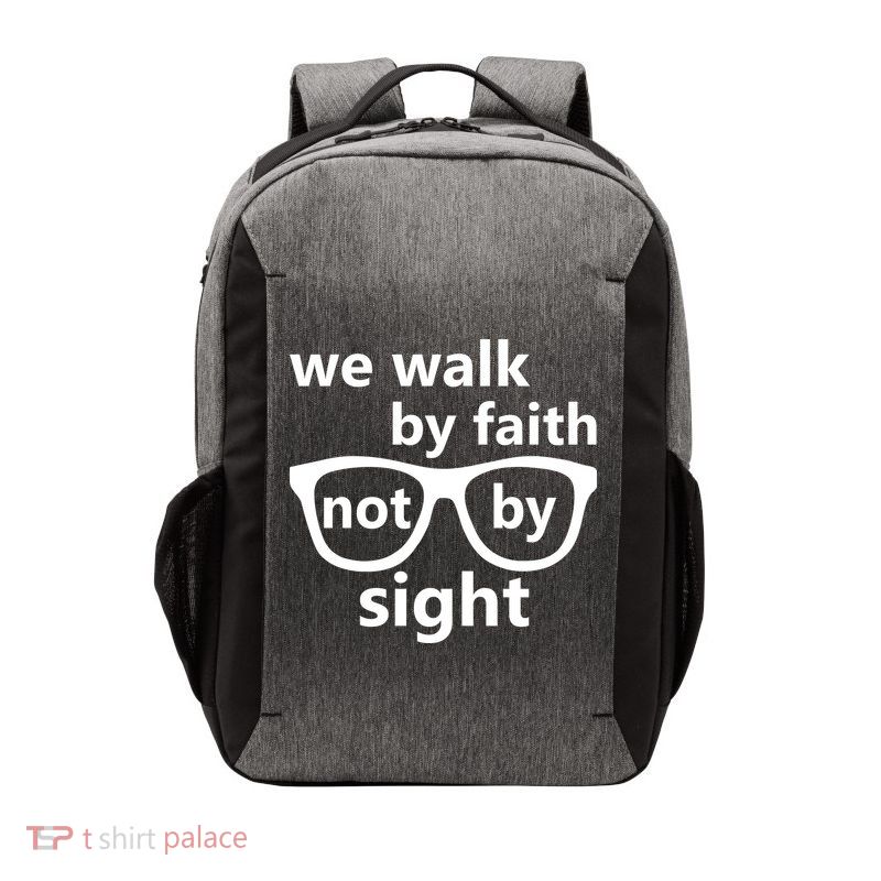 Walk By Faith Not By Sight Christian Vector Backpack