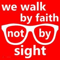 Walk By Faith Not By Sight Christian Tall T-Shirt