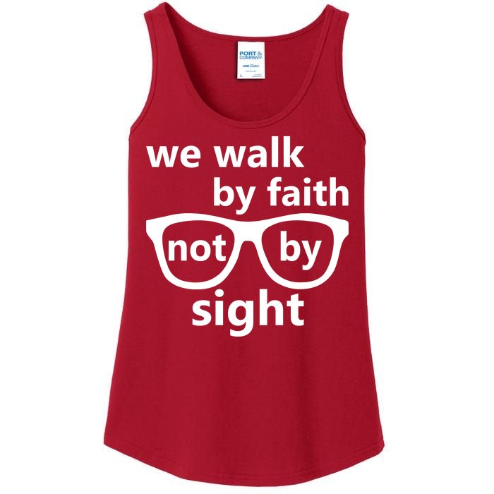 Walk By Faith Not By Sight Christian Ladies Essential Tank