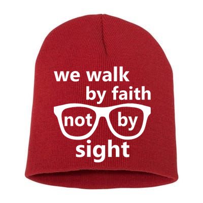 Walk By Faith Not By Sight Christian Short Acrylic Beanie