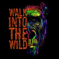 Walk Into The Wild Colorful Gorilla Long Sleeve Shirt