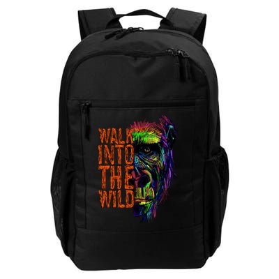 Walk Into The Wild Colorful Gorilla Backpack